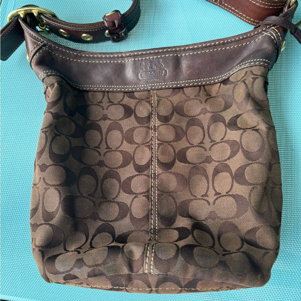 Coach XL Bucket Bag.  Brown